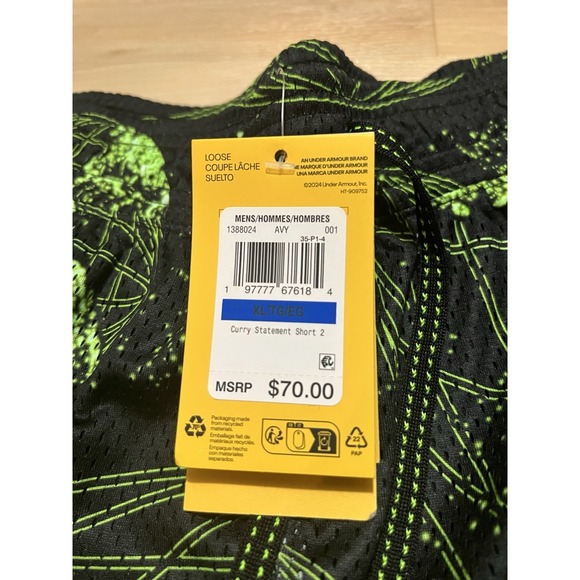 NWT UNDER ARMOUR Curry Statement Basketball Shorts Mens XL Above Knee $70‎ MSRP - Picture 6 of 9